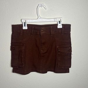 Cargo mini skirt